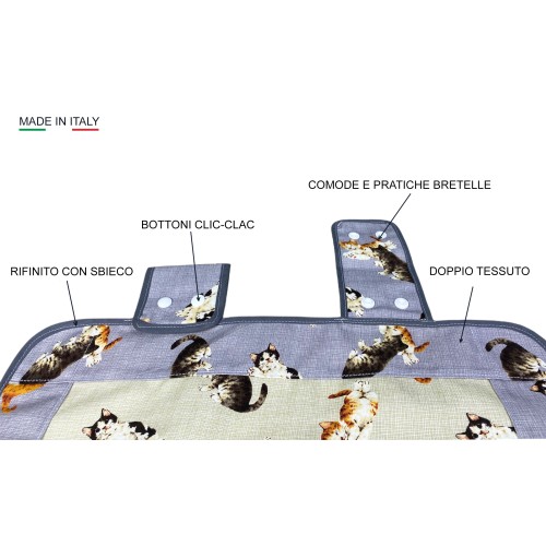 BACKOFENABDECKUNG BACKRAUMABDECKUNG KÄTZCHEN BEIGE