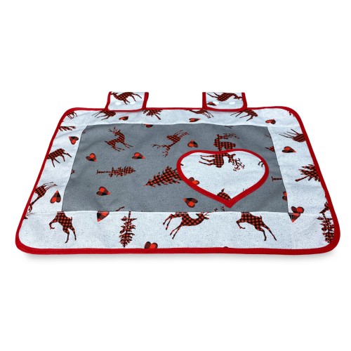 Couvre-four en tissu CERF GRIS foncé