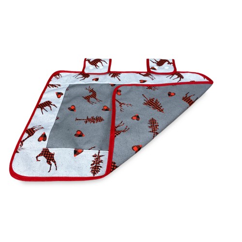 Couvre-four en tissu CERF GRIS foncé