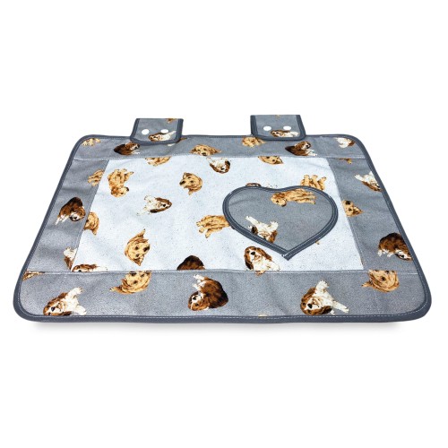 OVEN COVER OVEN COVER DOGS LIGHT GREY