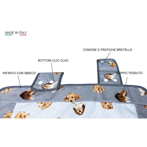 TAPA DEL HORNO TAPA DEL HORNO PERROS GRIS CLARO