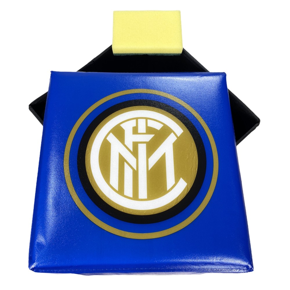 Pouf Container footrest Inter F.C. Officier Noir Bleu avec Rubby Sponge©