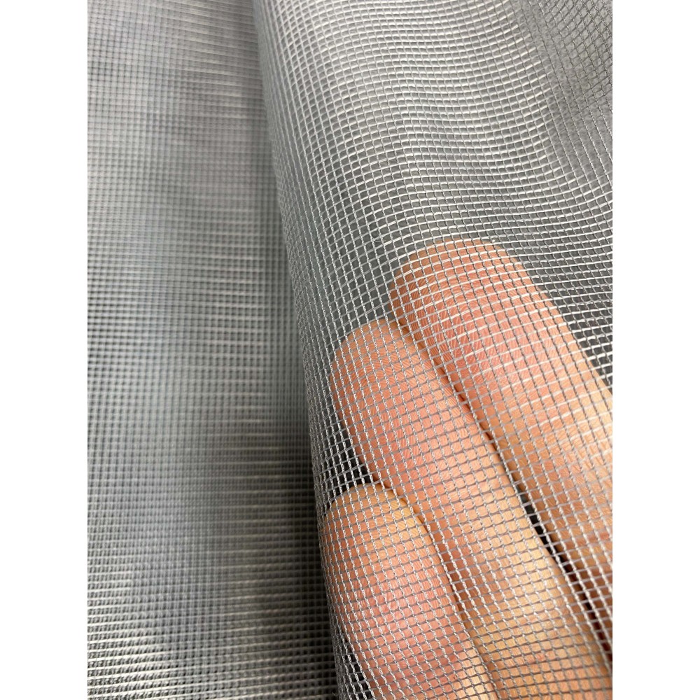 Cortina mosquitera de exterior MARQUISETTE emplomada en 8 tamaños diferentes gris liso