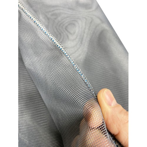 TENDA rete zanzariera MARQUISETTE da esterno piombata in 8 misure diverse unito GRIGIO