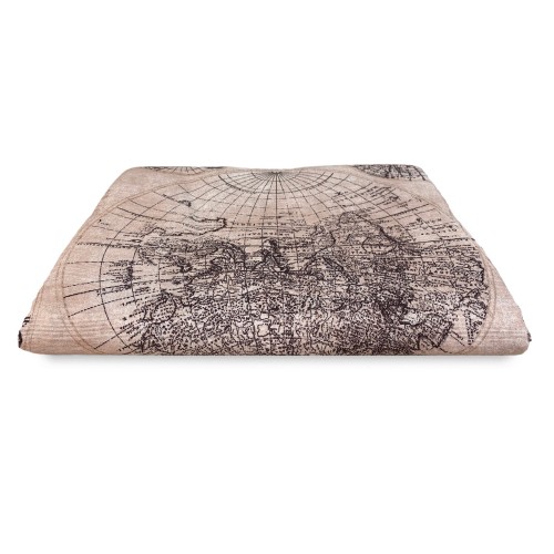 BADEN BEZUG GRAN SCARF Tagesdecke SOFA BEZUG Stoff LONETA MONDO BRAUN