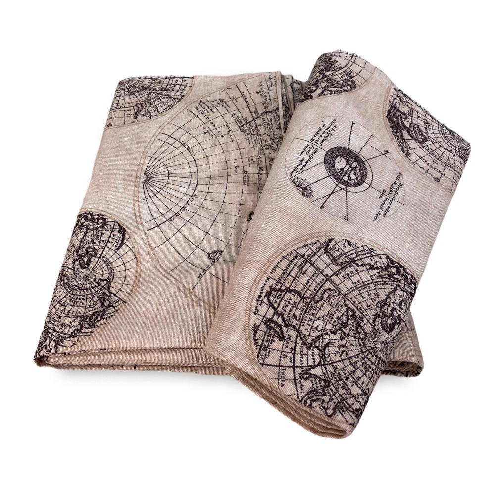 BADEN BEZUG GRAN SCARF Tagesdecke SOFA BEZUG Stoff LONETA MONDO BRAUN