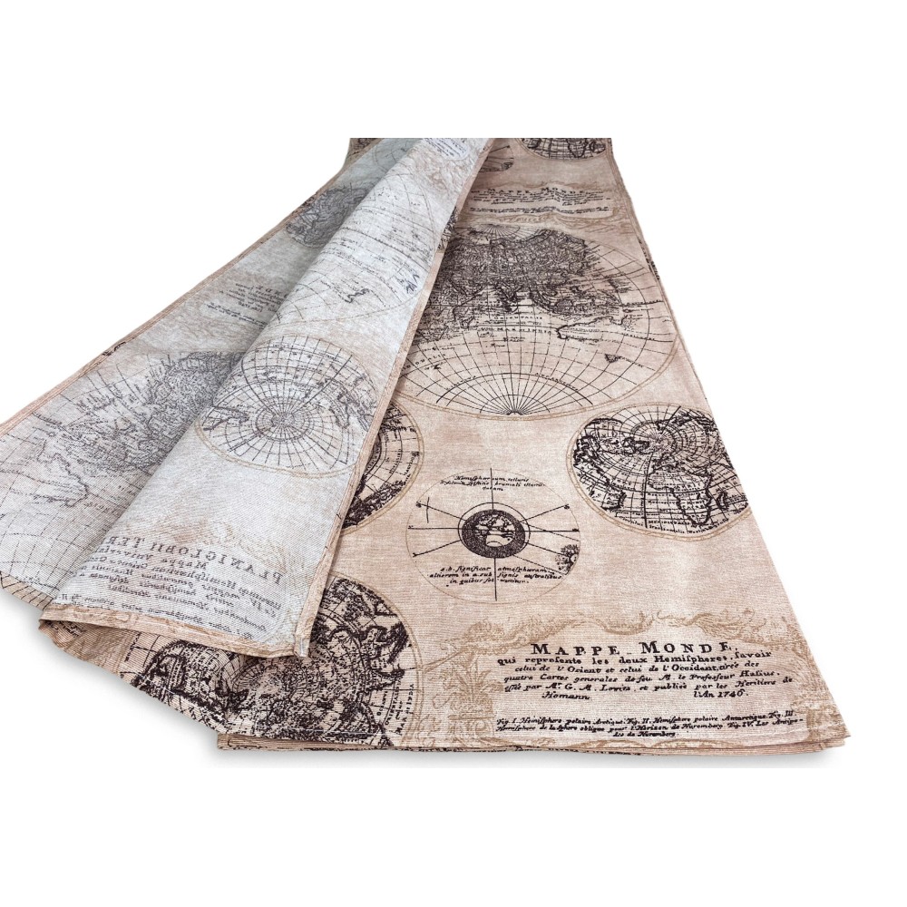 BADEN BEZUG GRAN SCARF Tagesdecke SOFA BEZUG Stoff LONETA MONDO BRAUN