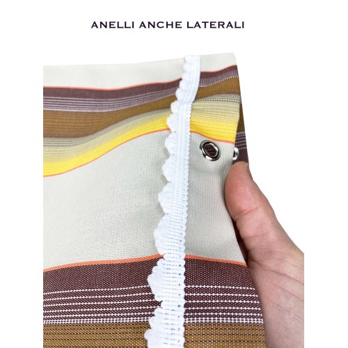 TOLDO DE EXTERIOR JARDÍN BALCÓN CALIFORNIA MARRÓN EMPAQUETADO