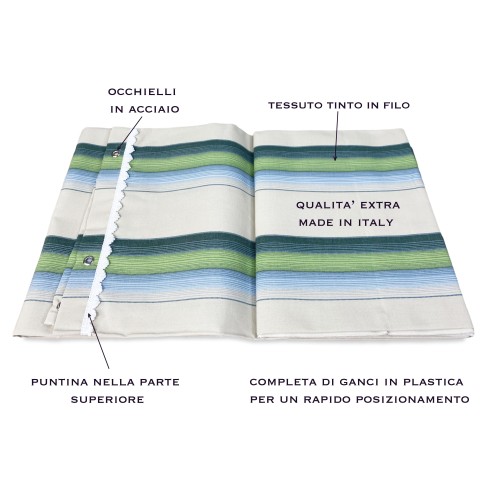 TOLDO DE EXTERIOR JARDÍN BALCÓN CALIFORNIA VERDE EMPAQUETADO