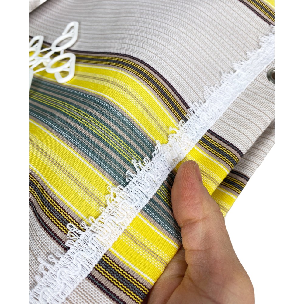 VERTIGO OUTDOOR AWNING GARDEN BALCONY RIGHINO YELLOW and BROWN waterproof and water repellent