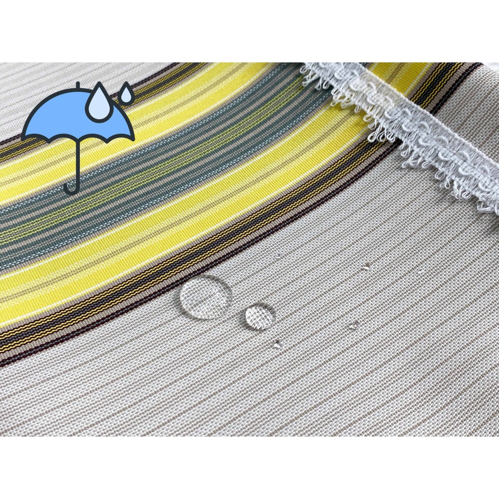 TENDA SOLE VERTIGO da esterno GIARDINO balcone RIGHINO GIALLO e MARRONE impermeabile e idrorepellente