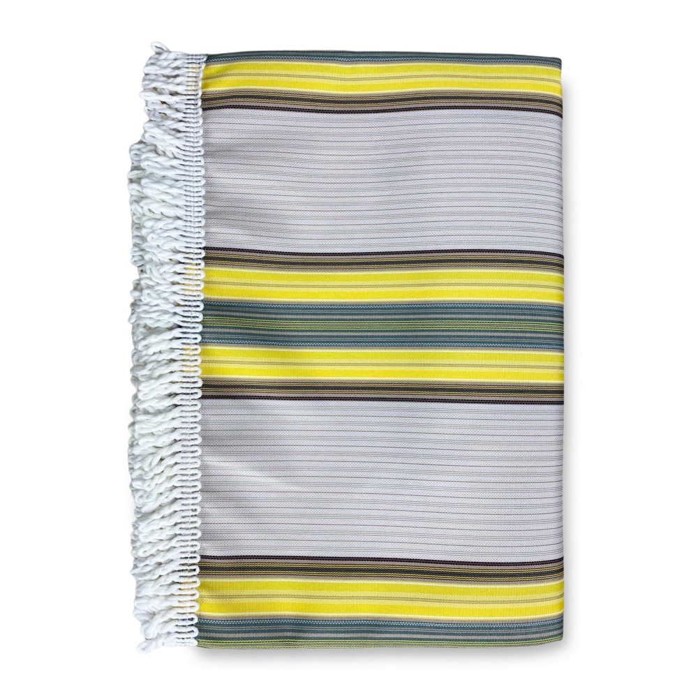 TOLDO EXTERIOR VERTIGO BALCÓN JARDÍN RIGHINO AMARILLO y MARRÓN impermeable y repelente al agua