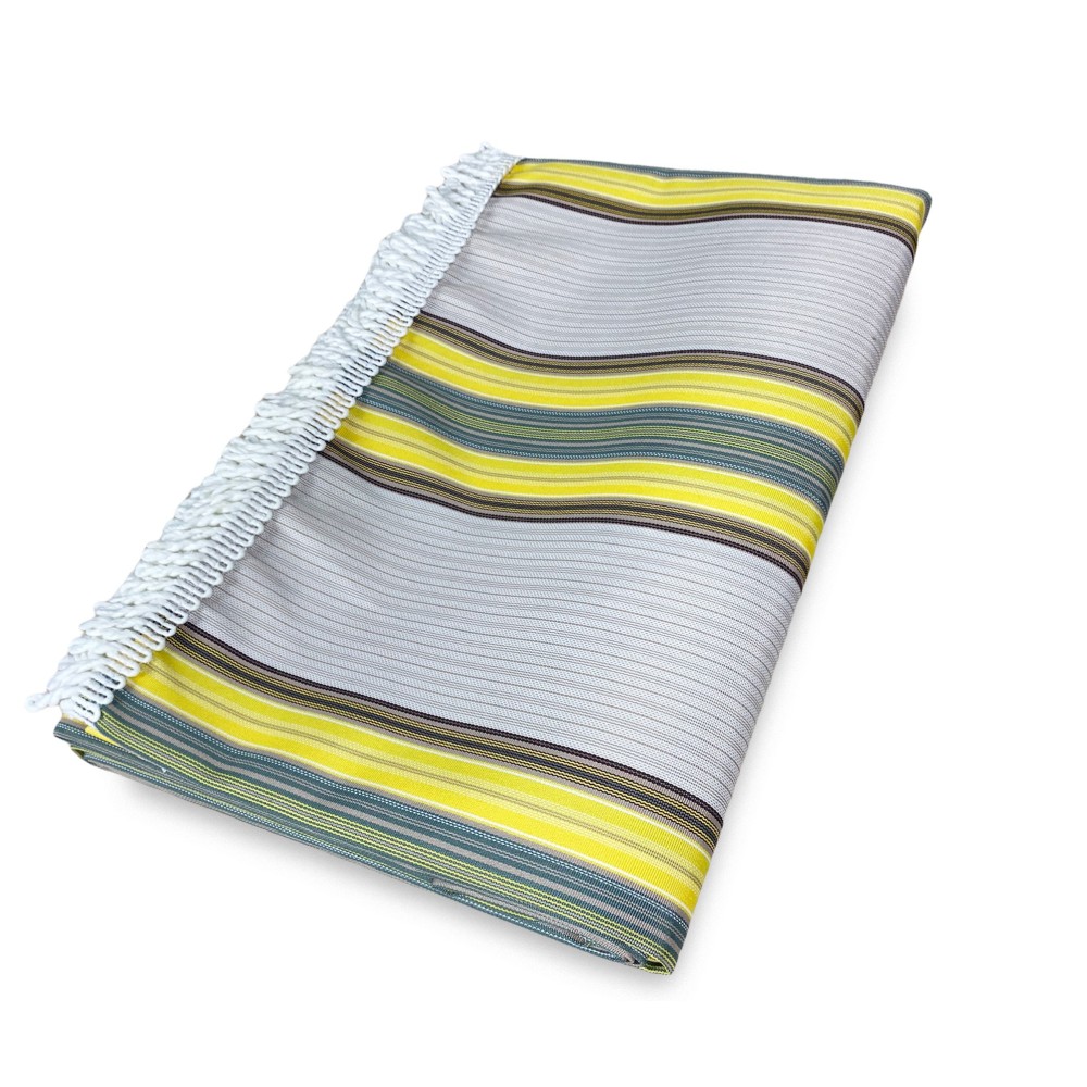 TOLDO EXTERIOR VERTIGO BALCÓN JARDÍN RIGHINO AMARILLO y MARRÓN impermeable y repelente al agua