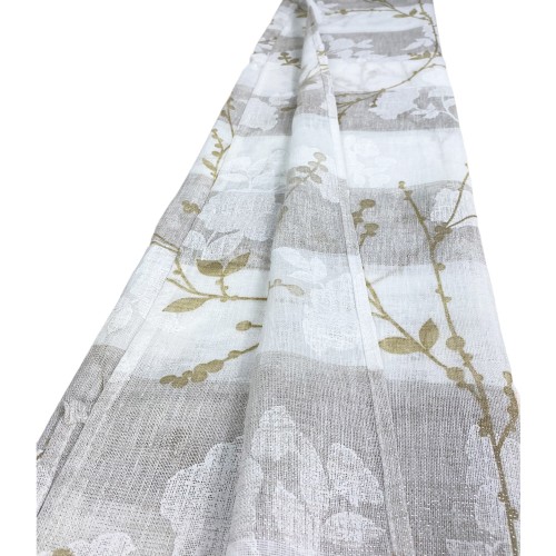 PAR DE CORTINAS BOUCLÉ OLINKA CRISTAL CRUDO con LUREX