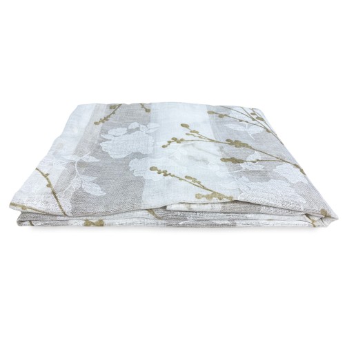 PAIR OF BOUCLÉ CURTAIN OLINKA ECRU' GLASS with LUREX