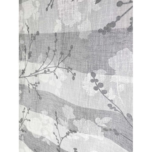 PAR DE CORTINAS BOUCLÉ con CRISTAL OLINKA GRIS con LUREX