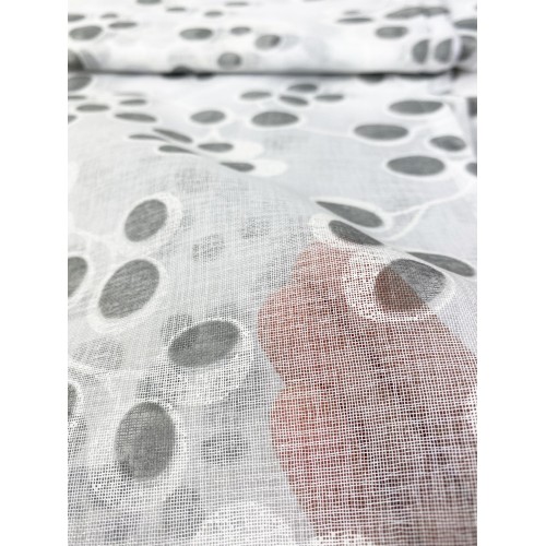 Paar GREY SPRING Glasvorhänge