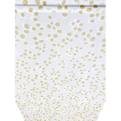 Modern curtain, colored yellow and ochre
