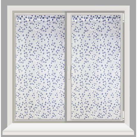 Spring curtain in shades of blue