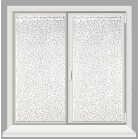 par de cortinas de cristal...