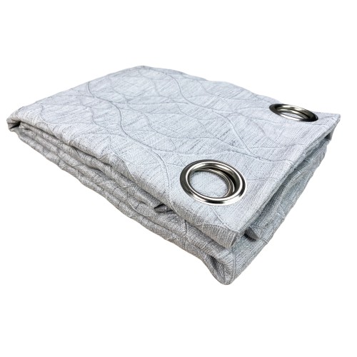 Cortina LUNEL en color liso GRIS cm. 140X280 OPACO EMPAQUETADO