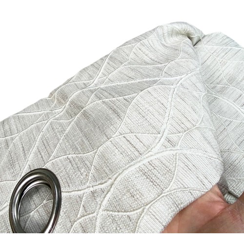 CURTAIN LUNEL in Unifarbe DOVE GREY cm. 140X280 UNDURCHSICHTIG VERPACKT