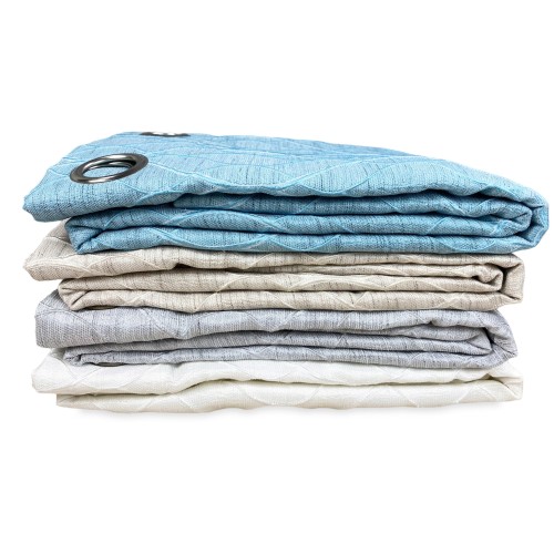 LUNEL VORHANG in Unifarbe MESSING cm. 140X280 UNDURCHSICHTIG VERPACKT