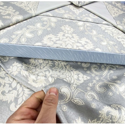 ROSY SATIN SATIN GREY DOPPELBETTLAKEN und TAGESDECKE Brautidee