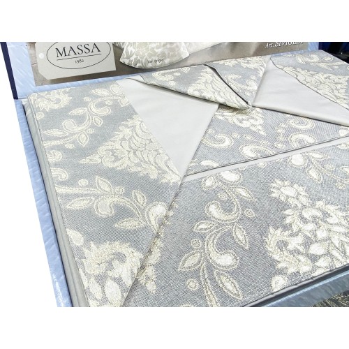 ROSY SATIN SATIN GREY DOPPELBETTLAKEN und TAGESDECKE Brautidee