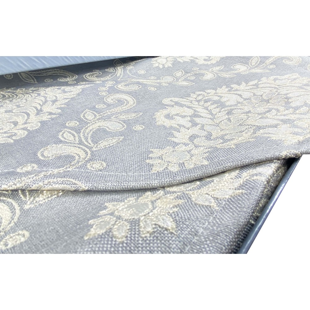 ROSY SATIN SATIN GREY DOPPELBETTLAKEN und TAGESDECKE Brautidee