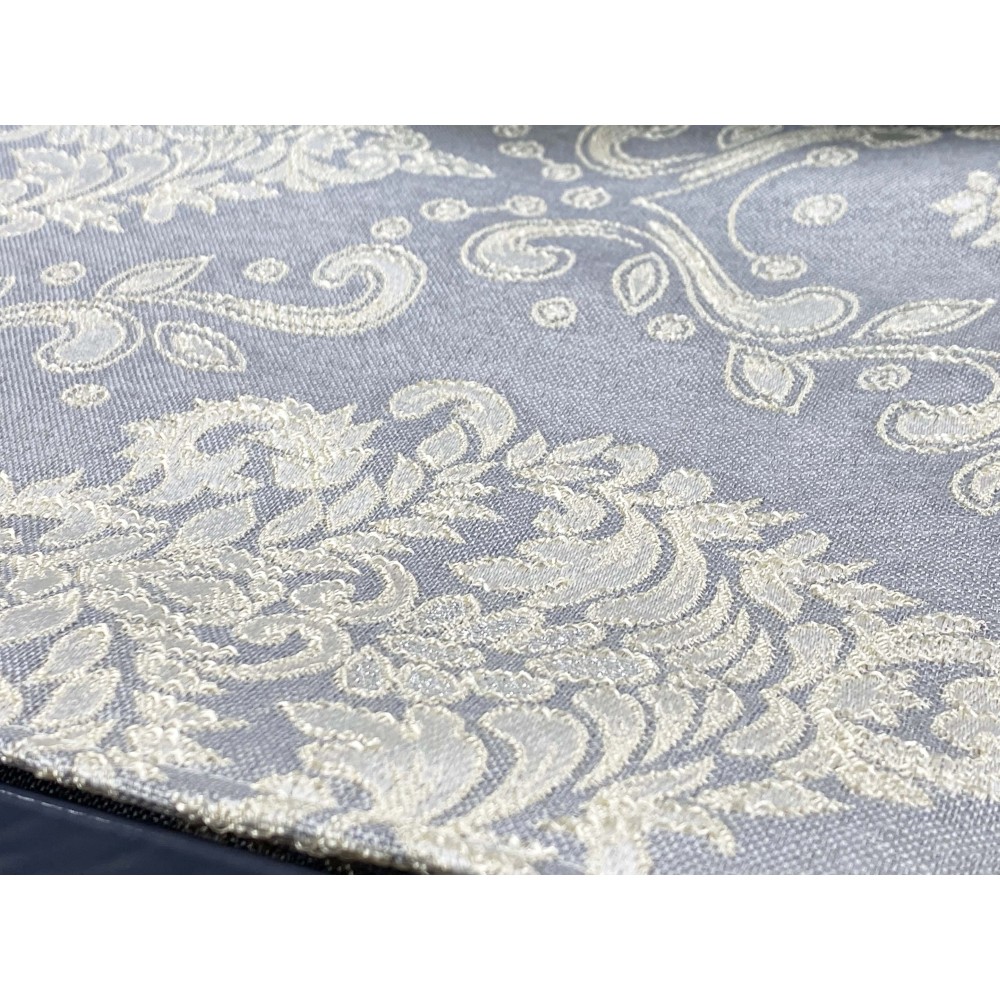 ROSY SATIN SATIN GREY DOPPELBETTLAKEN und TAGESDECKE Brautidee