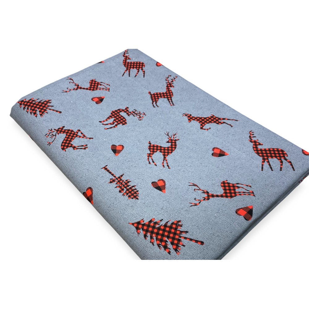 COUVERTURE DE SERVIETTE DE MEUBLES tous LES LITS DE GRAND FOULARDPREAD coverdivano tissu DIGITY CERVI gris foncé en coton pur