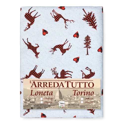 TELO ARREDO copritutto GRAN FOULARD COPRILETTO copridivano tessuto DIGITY CERVI grigio chiaro in puro cotone