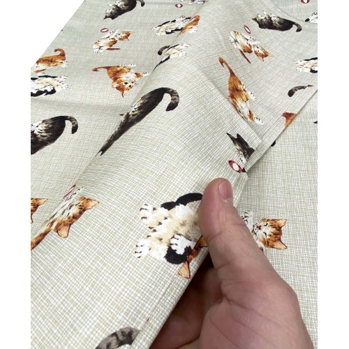 Handtuchbezug GRAN SCARF TAGESDECKE Sofabezug Stoff DIGITY GATTINI beige aus reiner Baumwolle