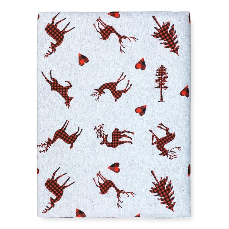 tissu avec cerfs