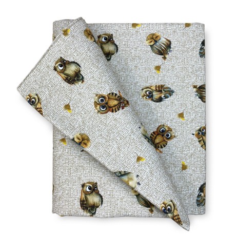 COTON TABLEcloth OWLs...