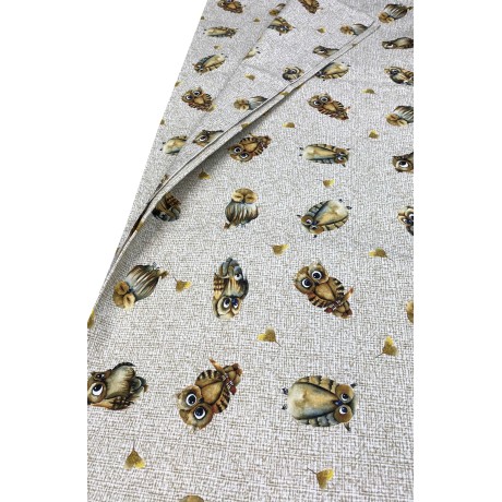 Cotton TABLECLOTH GUFI owls...