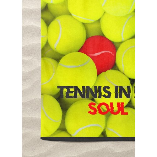PELOTA DE TENIS toalla de rizo tamaño grande cm. 90 x 170
