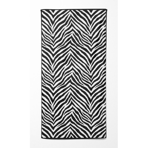 BEACH TOWEL in ZEBRA FOAM size large cm. 90 X 170