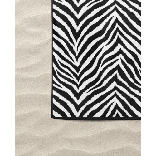 TOALLA DE PLAYA en ESPUMA DE CEBRA talla grande cm. 90 x 170