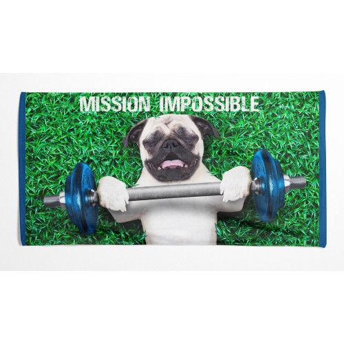 SERVIETTE DE PLAGE dans MISSION IMPOSSIBLE éponge mesure grand cm. 90 X 170