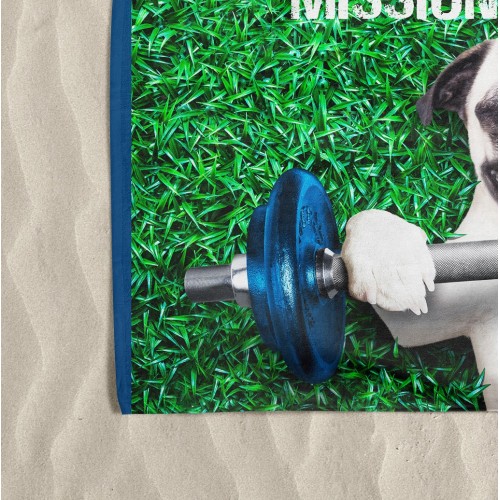 MISSION IMPOSSIBLE Frottee-Strandtuch groß cm. 90 X 170 CM