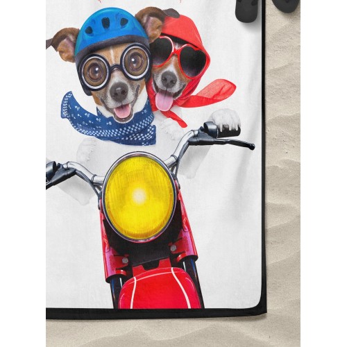 I LOVE YOU TERRY BEACH TOWEL large size cm. 90 X 170