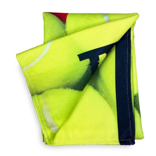 TENNIS BALL terry towel size large cm. 90 X 170