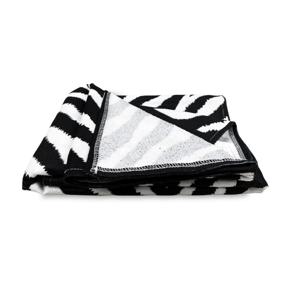 BEACH TOWEL in ZEBRA FOAM size large cm. 90 X 170