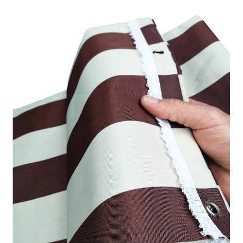 VERTIGO OUTDOOR AWNING GARDEN BALCONY RIGONE BROWN waterproof and water repellent