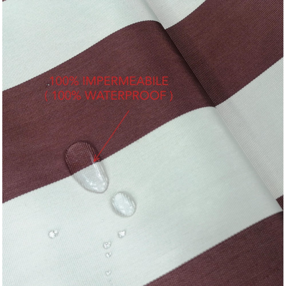 VERTIGO OUTDOOR AWNING GARDEN BALCONY RIGONE BROWN waterproof and water repellent