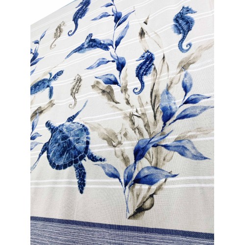 TELO MARE fouta TARTARUGHE misura GRANDE con zaino Spiaggia KEEP CALM CM.100X200
