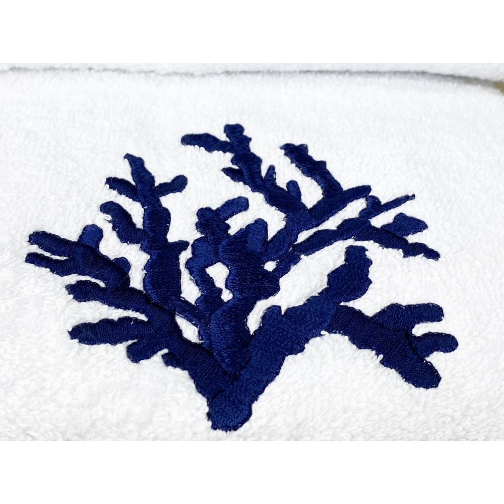 CORAL BLUE Handtuchset aus reiner Baumwolle Made in Italy