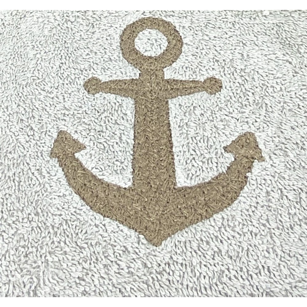 ANCHOR HANDTUCH SET HASELNUSS Reine Baumwolle Made in Italy